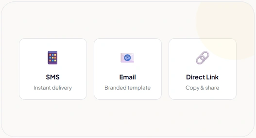 Send the request to your client